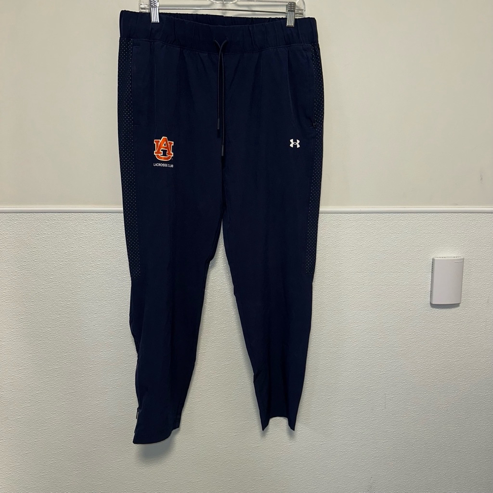 Women's Under Armour Jogger Pants Size L Navy Blue Auburn Lacrosse Club NWT NEW - Picture 9 of 14